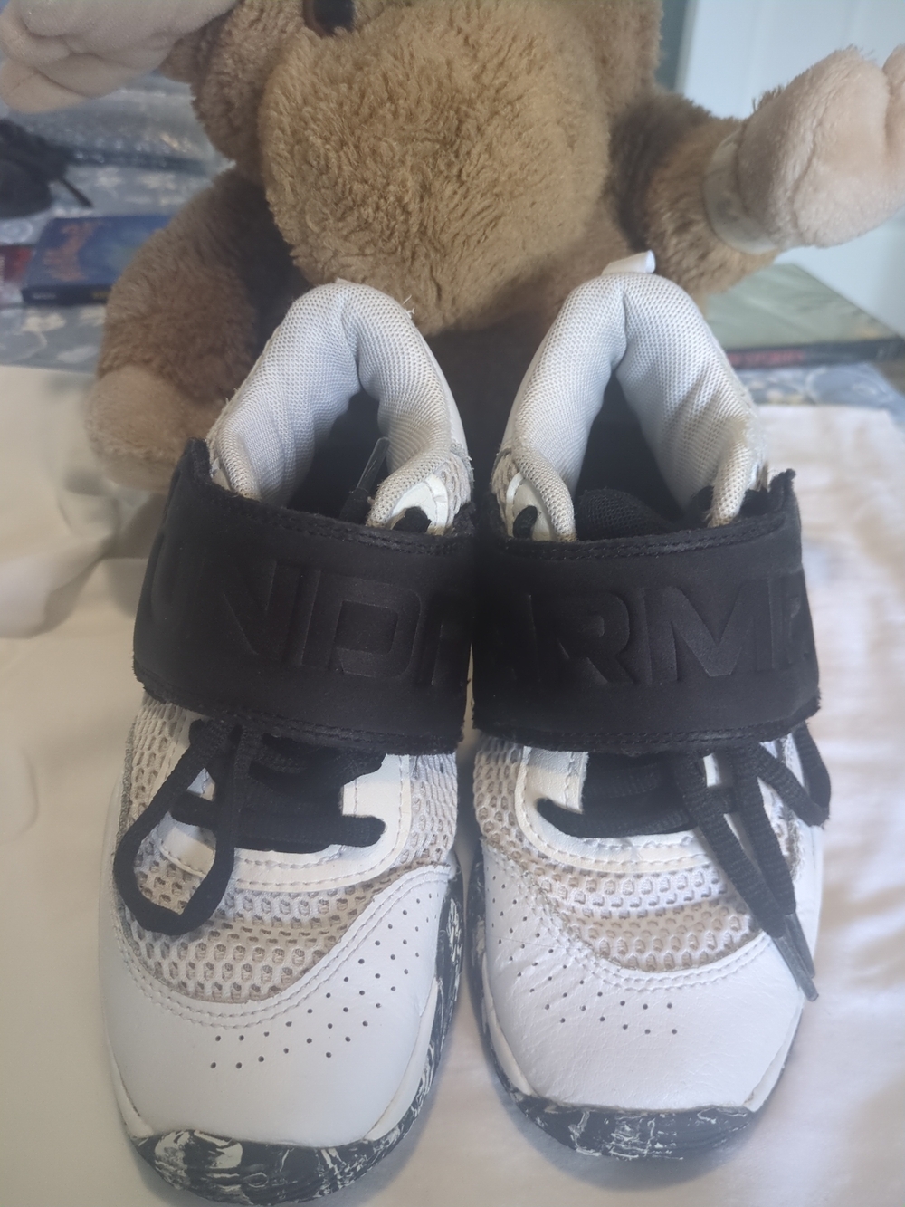 Under Armour Kids' White & Black Athletic Shoes